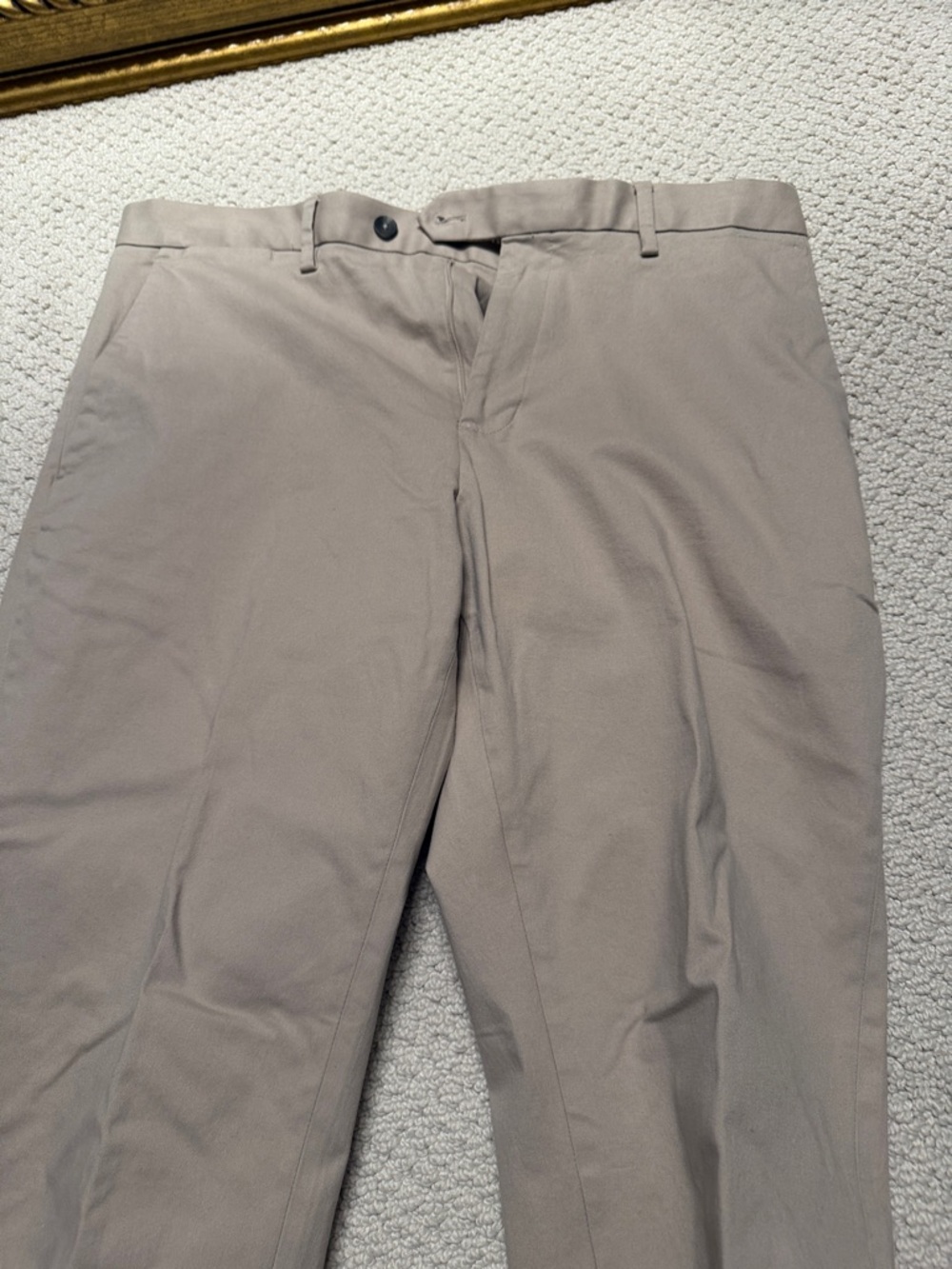 Men's Classic Chino Pants in Taupe Moss UK 34x30